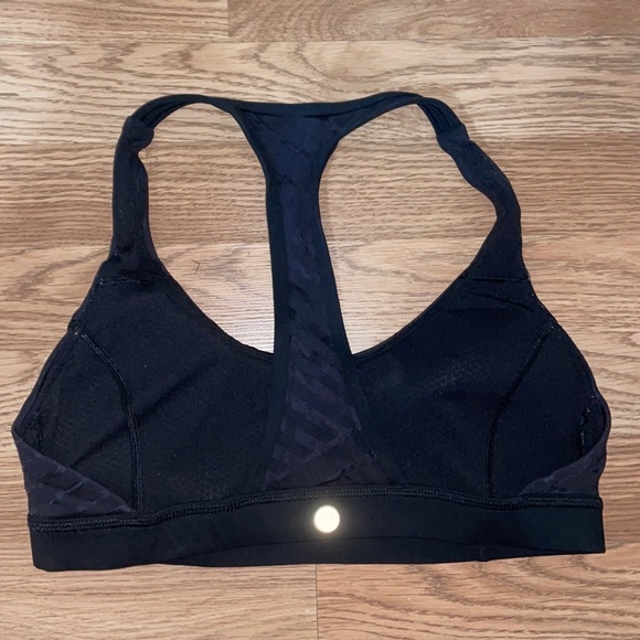 Black T-Back Lululemon Bra - Picture 2 of 4